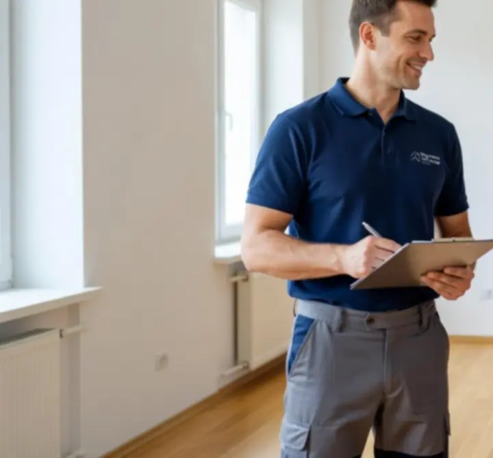 Technik Fixorynex rozmawiający z zadowoloną klientką po zakończonej naprawie